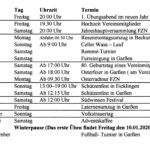 Spielplan 2019
